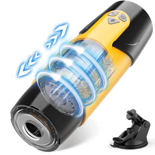 Automatic Hand-free 3 Thrusting 7 Rotating Masturbator Cup adultjoybox Automatic Hand-free 3 Thrusting 7 Rotating Masturbator Cup adultjoybox
