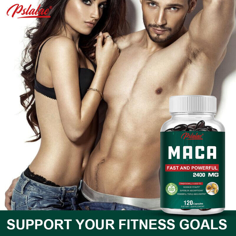Maca Capsules 2400mg - Testosterone Booster - Boost Energy, Improve Stamina