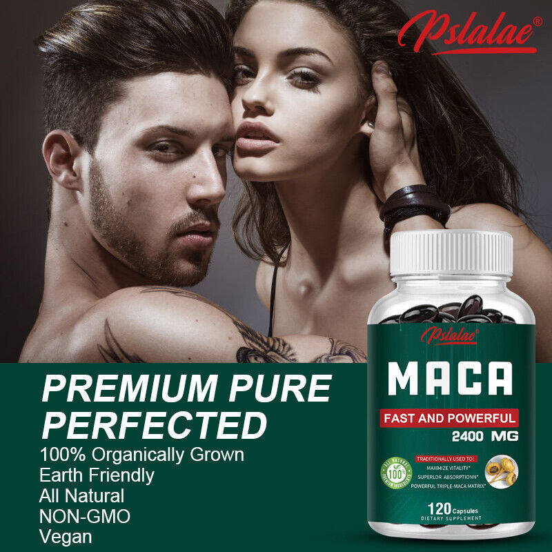 Maca Capsules 2400mg - Testosterone Booster - Boost Energy, Improve Stamina