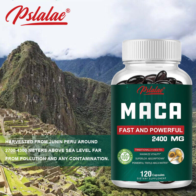 Maca Capsules 2400mg - Testosterone Booster - Boost Energy, Improve Stamina